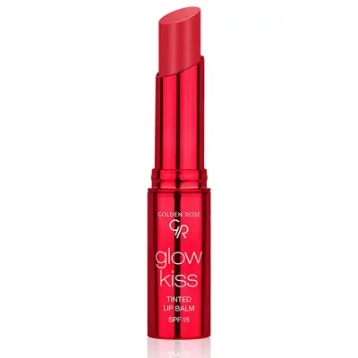Golden Rose Glow Kiss Tinted Lip Balm SPF15 Renkli Dudak Nemlendirici- 02 Strawberry - 1