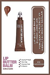 Golden Rose Lip Butter Balm Care&Gloss Renkli Dudak Parlatıcısı 02 Cappuccino - 3