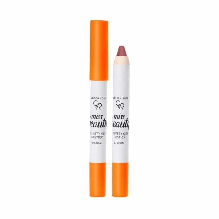 Golden Rose Miss Beauty Velvety Kiss Lipstick Ruj 07 Coral - Thumbnail