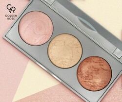 Golden Rose Strobing Highlighter Palette - 2