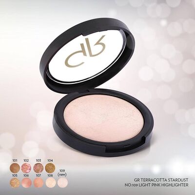Golden Rose Teracotta Stardust Allık 109 Light Pink Highlighter - 2