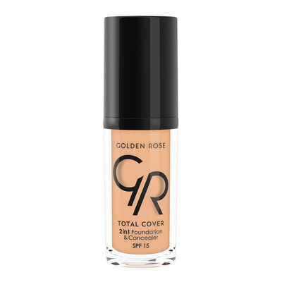 Golden Rose Total Cover 2 in 1 Fondöten & Kapatıcı 07 Natural - 1