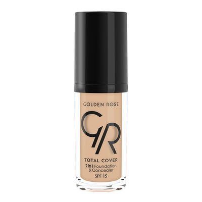 Golden Rose Total Cover 2 in 1 Fondöten & Kapatıcı 05 Cool Sand - 1