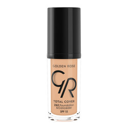 Golden Rose Total Cover 2 in 1 Fondöten & Kapatıcı 12 Light Beige - Golden Rose