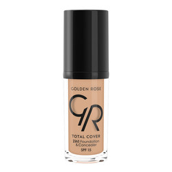 Golden Rose Total Cover 2 in1 Fondöten & Kapatıcı 15 Warm Sand - 1