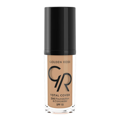 Golden Rose Total Cover 2 in1 Fondöten & Kapatıcı 18 Cappuccino - 1