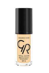Golden Rose Total Cover 2 in 1 Fondöten & Kapatıcı 21 Light Yellow Beige - Golden Rose