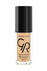 Golden Rose - Golden Rose Total Cover 2 in 1 Fondöten & Kapatıcı 22 Natural Beige