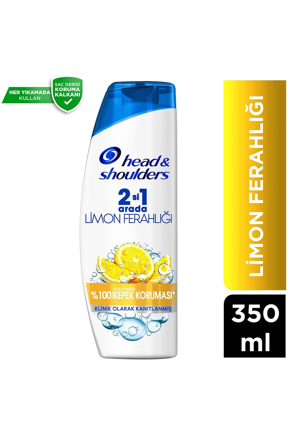 Head & Shoulders 2'si 1 Arada Kepek Karşıtı Şampuan Limon Ferahlığı 350 ml - 1