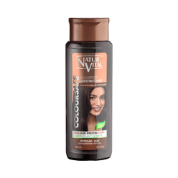 Natur Vital - Natur Vital Coloursafe Chestnut Hair Shampoo- Kahverengi Saçlar için Kına Özlü Renk Parlatıcı Şampuan 300 ml