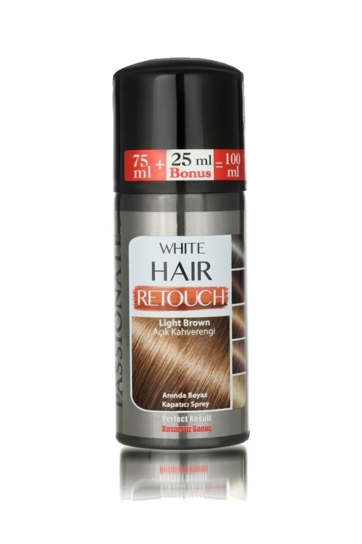 Passionate Passıonate Retouch Beyaz Kapatıcı Sprey 100ml Açık Kahverengi - İmaj