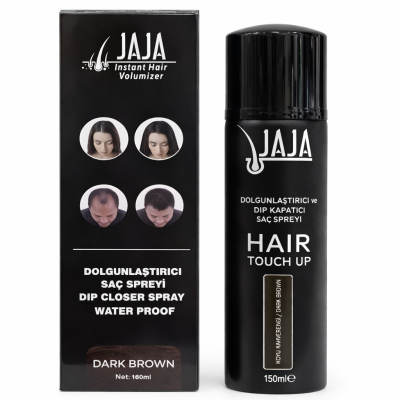 Jaja Dolgunlaştırıcı Dip Kapatıcı Saç Spreyi Dark Brown Koyu Kahve 150 ml - 1