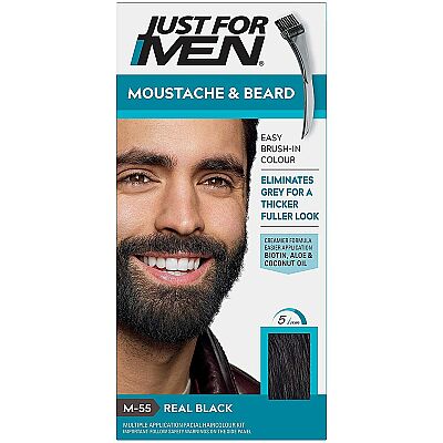 Just For Men Siyah Sakal ve Bıyık Boyası M-55 Real Black - 1