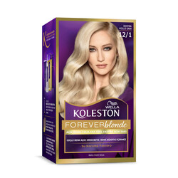 Wella - Wella Koleston Kit Forever Blonde Saç Boyası 12/1 Ekstra Küllü Sarı