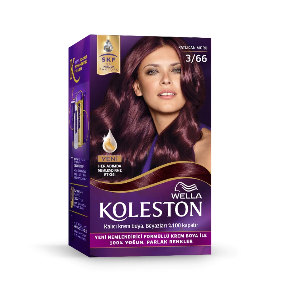 Wella Koleston Kit Boya 3/66 Patlıcan Moru - 1