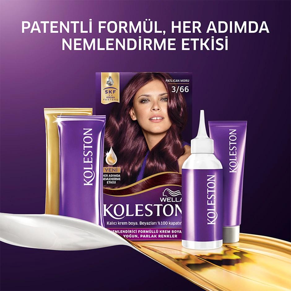 Wella Koleston Kit Boya 3/66 Patlıcan Moru - 3