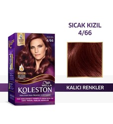 Wella - Wella Koleston Kit Saç Boyası Sıcak Kızıl 4.66