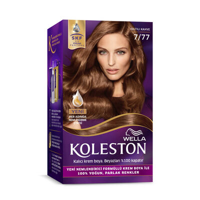 Wella Koleston Kit Saç Boyası 7/77 Işıltılı Kahve