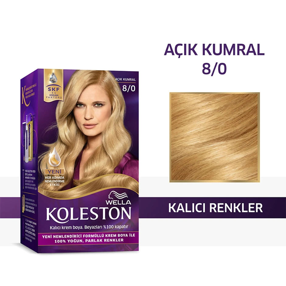 Wella Koleston Kit Saç Boyası 8/0 Açık Kumral