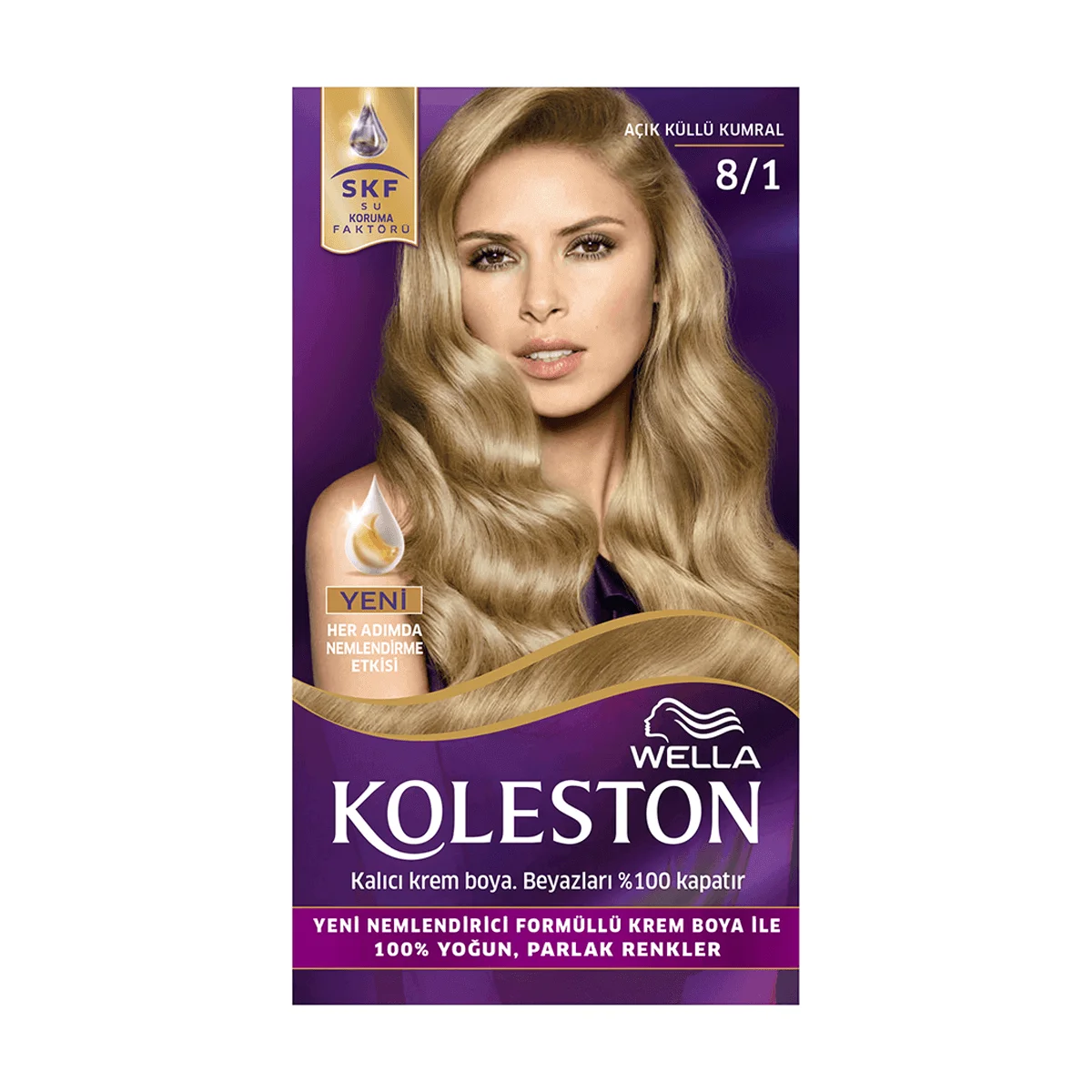 Wella Koleston Kit Saç Boyası Açık Küllü Kumral 8/1 - 1