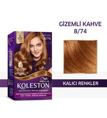 Koleston Kit Saç Boyası 8/74 Gizemli Kahve