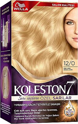 Koleston Supreme Kit Saç Boyası 12/0 Çok Açık Doğal Sarı - 1