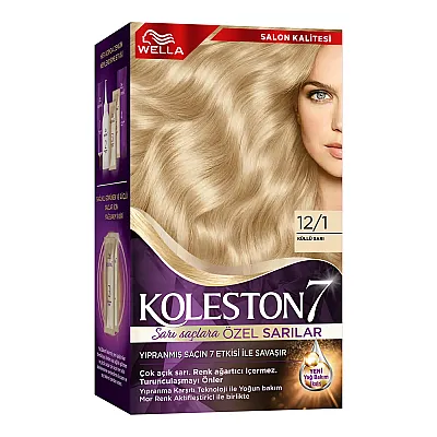 Koleston Supreme Kit Saç Boyası 12/1 Küllü Sarı - 1