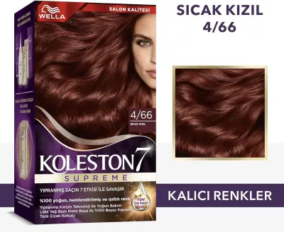 Koleston Supreme Saç Boyası 4/66 Sıcak Kızıl - 1