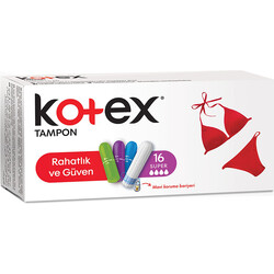 Kotex Tampon Süper 16 Adet - Kotex