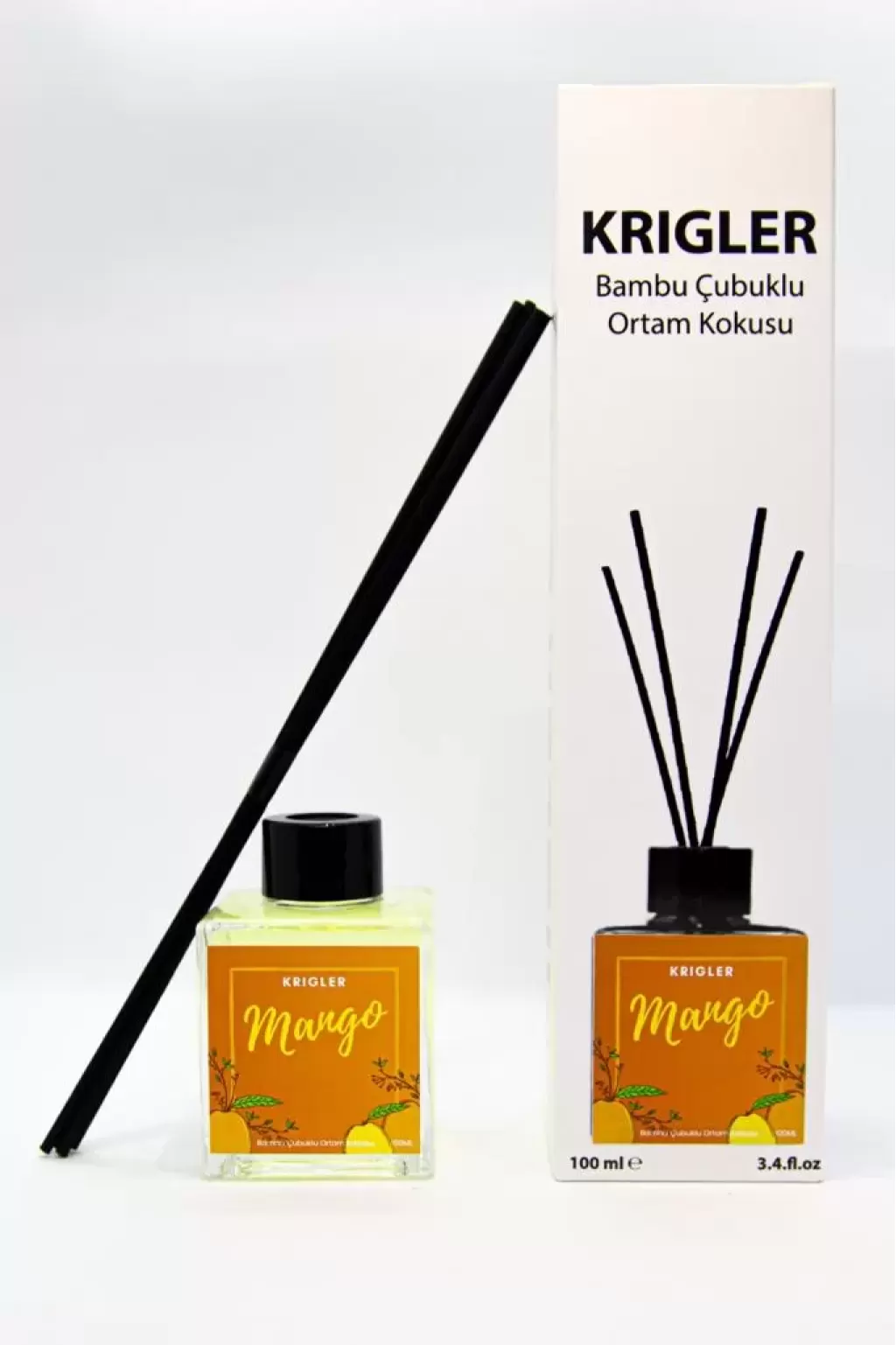 Krigler - Krigler Bambu Çubuklu Oda Kokusu Sümbül Mango 100 ml