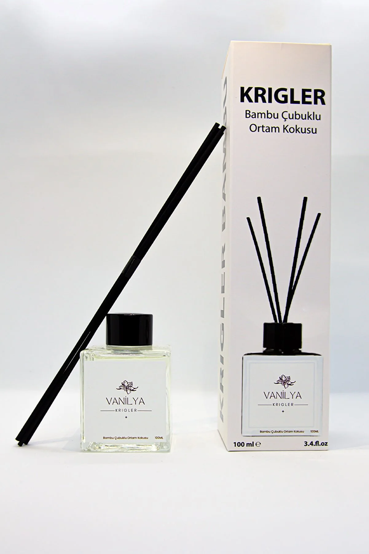 Krigler - Krigler Bambu Çubuklu Oda Kokusu Vanilya 100 ml