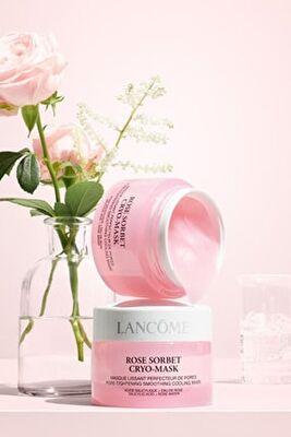 Lancome Rose Sorbet Cryo Smoothing Cooling Mask- Gözenek Karşıtı Maske 50 ml - 4