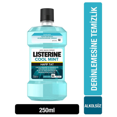 Listerine Cool Mint Hafif Tat Ağız Bakım Ürünü 250 ml - 1