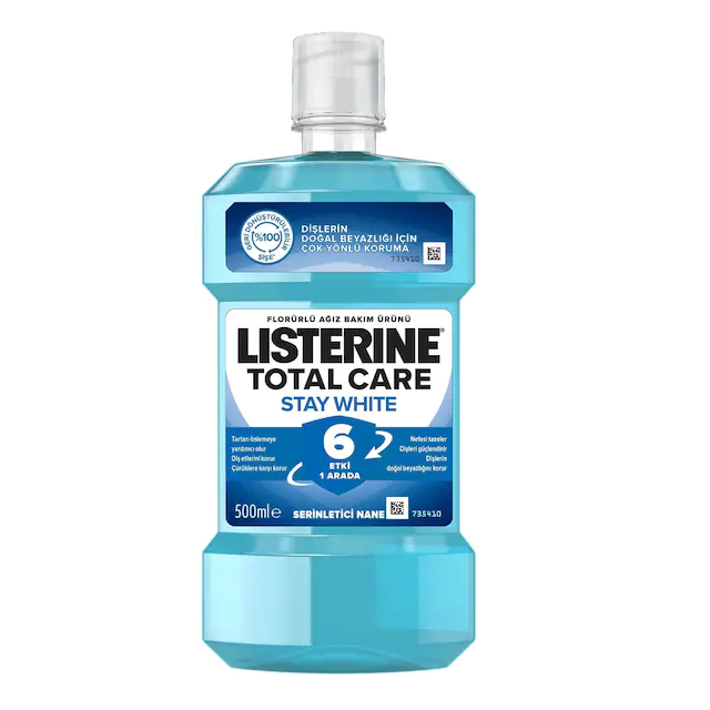 Listerine Total Care Stay White Ağız Bakım Suyu 500 ml - Listerine