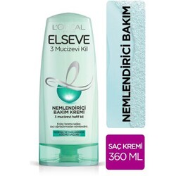 Elseve - L'Oréal Paris Elseve 3 Mucizevi Kil Ağirlaştirmayan Bakim Kremi 360 ml