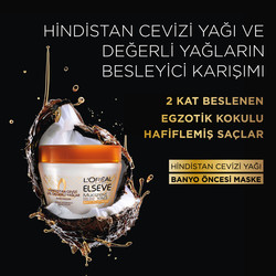 Elseve Hindistan Cevizi & Değerli Yağlar Eşsiz Karişim Banyo Öncesi Maske 300 ml - Thumbnail