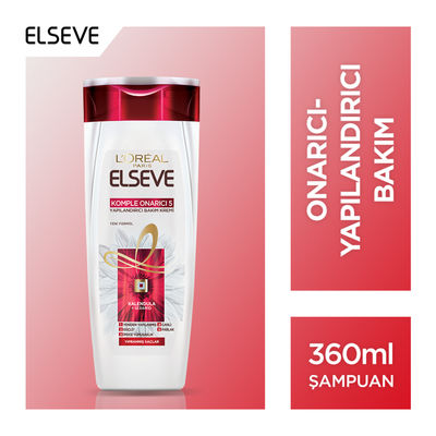 L'Oréal Paris Elseve Komple Onarıcı 5 Yapılandırıcı Bakım Şampuanı 360 ml - 3