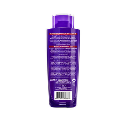 L'Oréal Paris Elseve Turunculaşma Karşıtı Mor Şampuan 200 ml