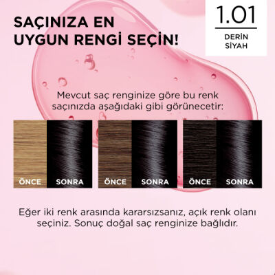 L’Oréal Paris Excellence Creme Saç Boyası 1.01 Derin Siyah - 3