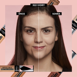 L'Oréal Paris Infaillible Tüm Yüze Uygulanabilir Kapatıcı 322 Ivory - 4