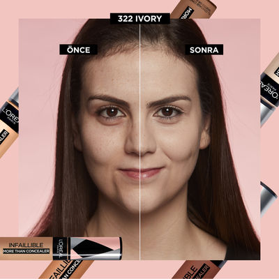 L'Oréal Paris Infaillible Tüm Yüze Uygulanabilir Kapatıcı 322 Ivory - 4