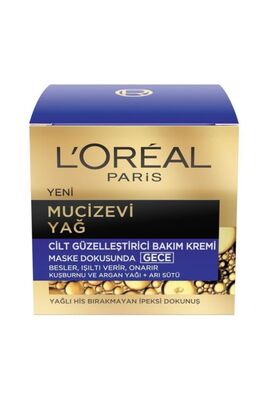 L'Oréal Paris Mucizevi Yağ Cilt Güzelleştirici Gece Bakim Kremi 50 ml