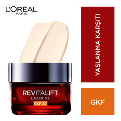 L'Oréal Paris Revitalift Lazer X3 Gkf20 Leke Ve Kırışıklık Karşıtı Bakım Kremi 50 ml - Thumbnail