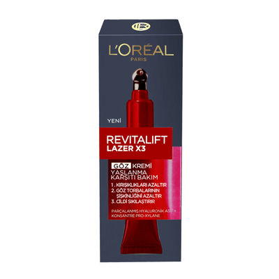 L'Oréal Paris Revitalift Lazer X3 Yaşlanma Karşıtı Göz Bakım Kremi 15 ml