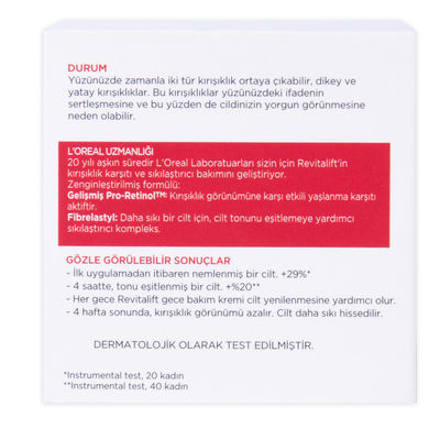 L'Oréal Paris Revitalift Yaşlanma Karşıtı Gece Bakım Kremi 50 ml - 5