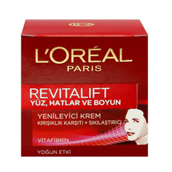 L'Oréal Paris Revitalift Yüz Hatlar Ve Boyun Yenileyici Krem 50 ml - Thumbnail