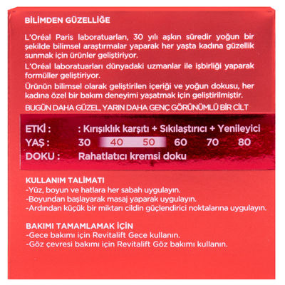 L'Oréal Paris Revitalift Yüz Hatlar Ve Boyun Yenileyici Krem 50 ml