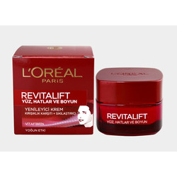 L'Oréal Paris Revitalift Yüz Hatlar Ve Boyun Yenileyici Krem 50 ml - Thumbnail