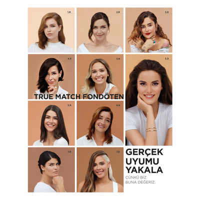 L'Oréal Paris True Match Fondöten 3R3C3K Beige Rose - 4