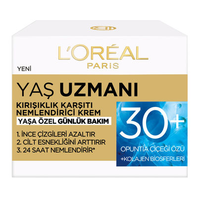 L'Oréal Paris Yaş Uzmanı 30+ Kırışıklık Karşıtı Nemlendirici Krem 50 ml